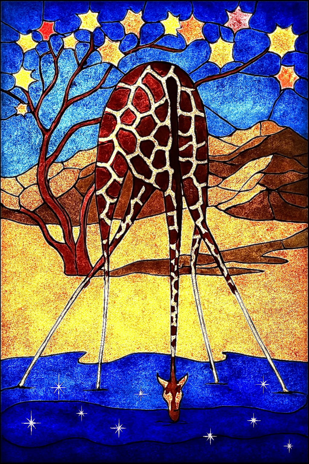 Dali avait ses éléphants, j'ai mes girafes — version numérique