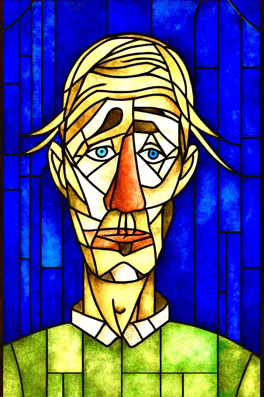 Le clown à la manière de Bernard Buffet — version numérique