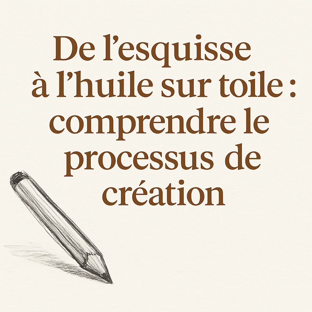  De l’esquisse à l’huile sur toile : comprendre le processus de création 