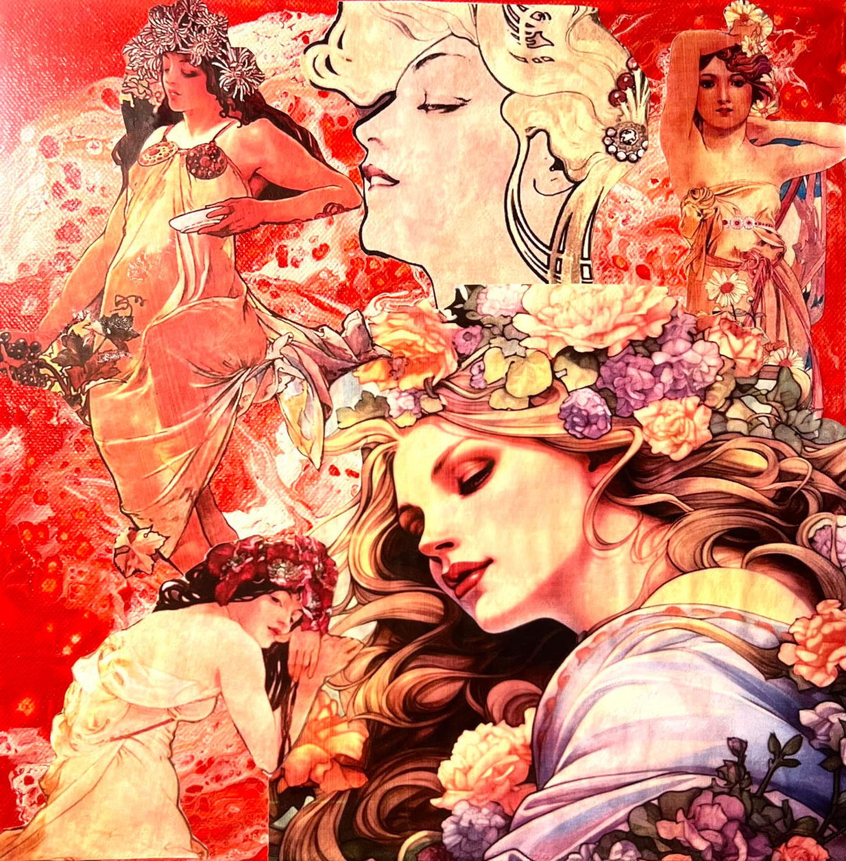 Les Muses – technique mixte