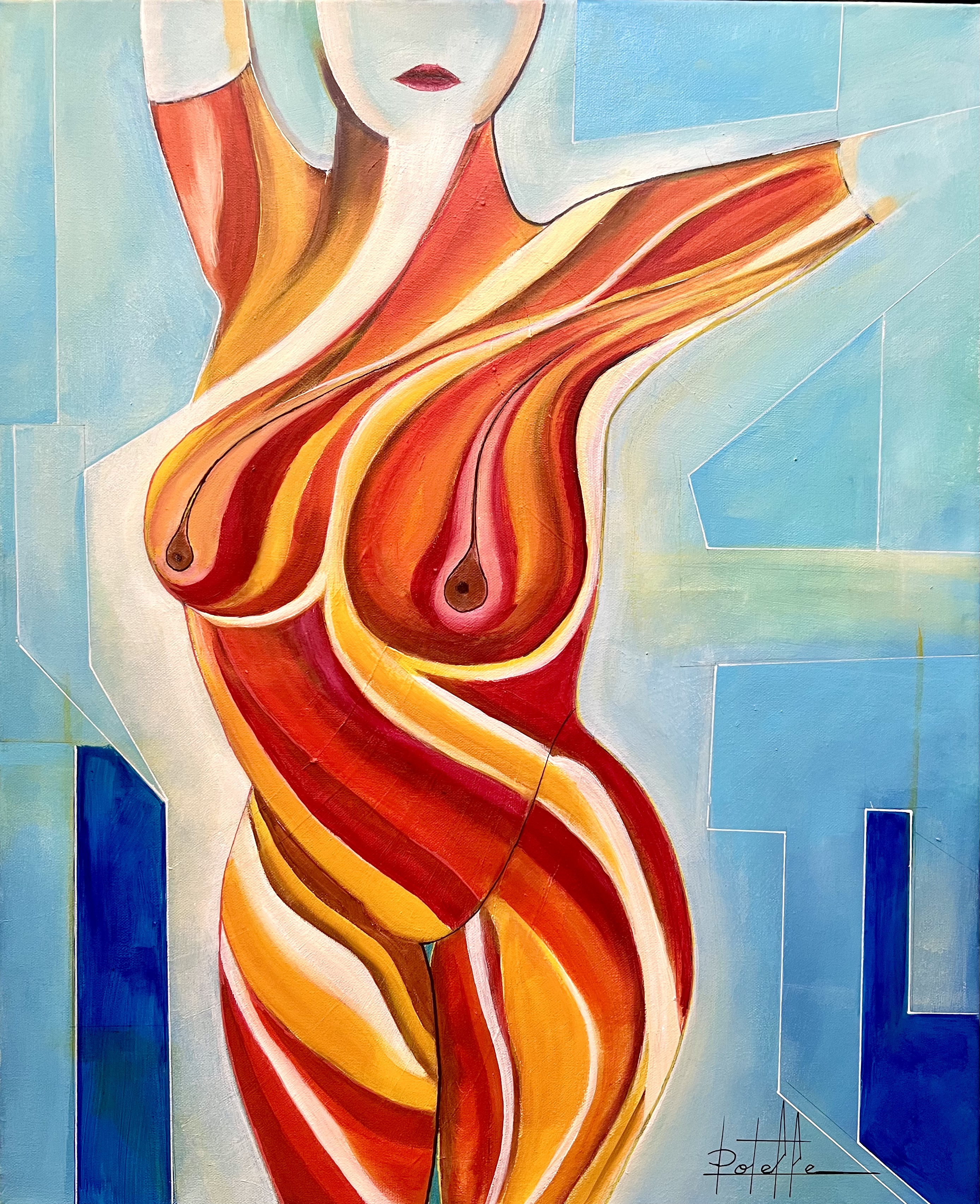 Femme huile sur toile Femme huile sur toile