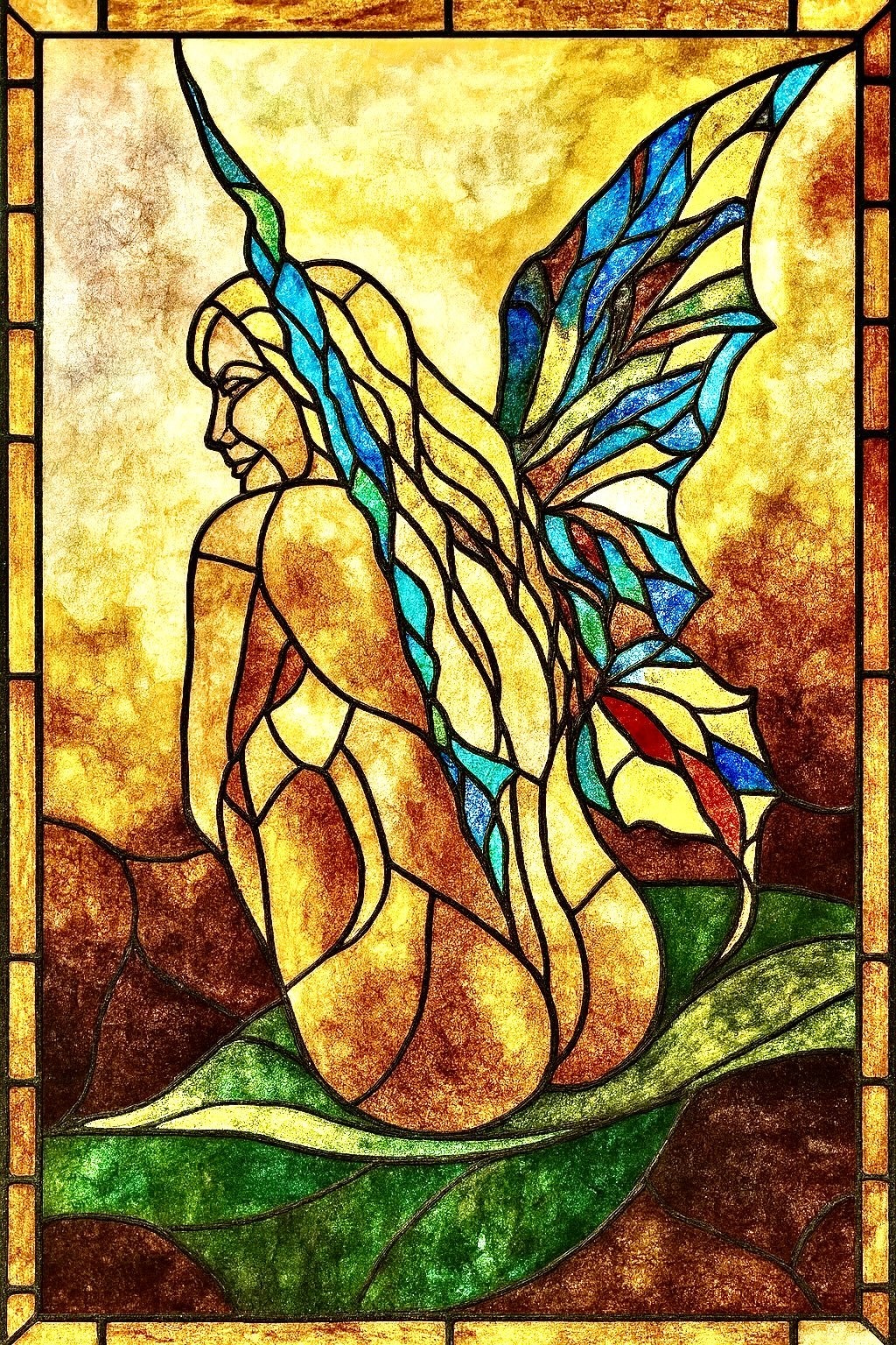 Sortie de Chrysalide – Interprétation vitrail