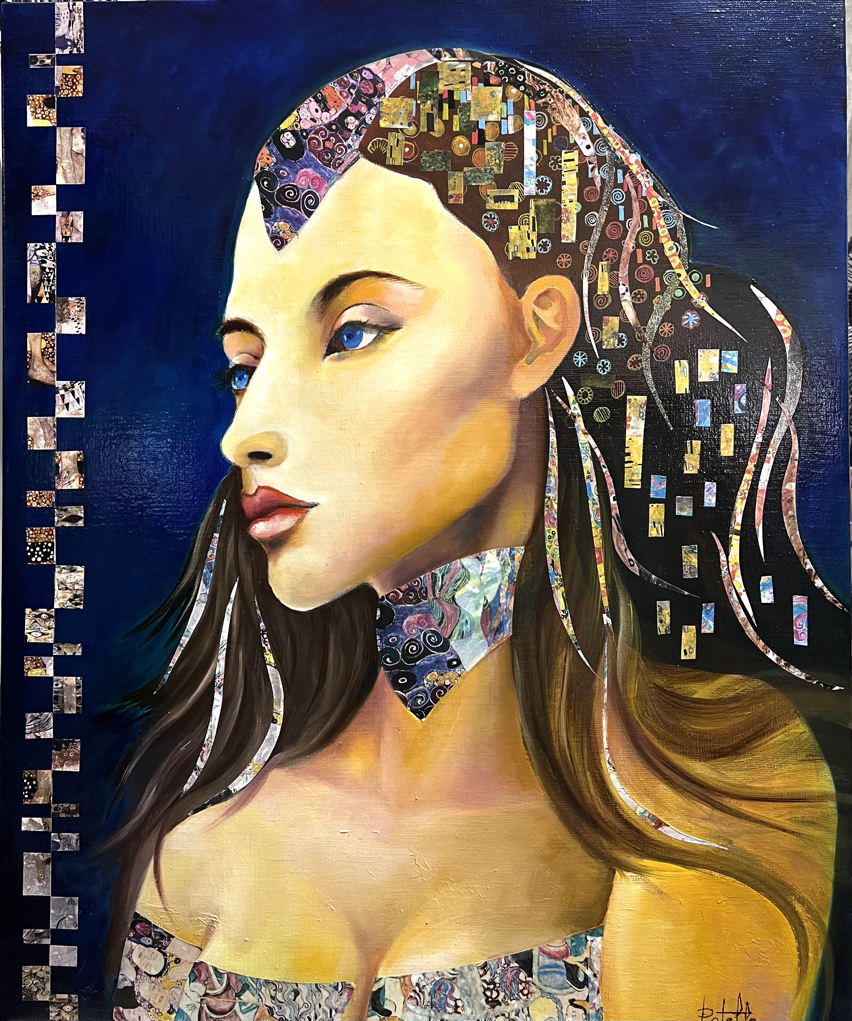 Création personnelle Technique Huile et collage Création personnelle Technique Huile et collage
