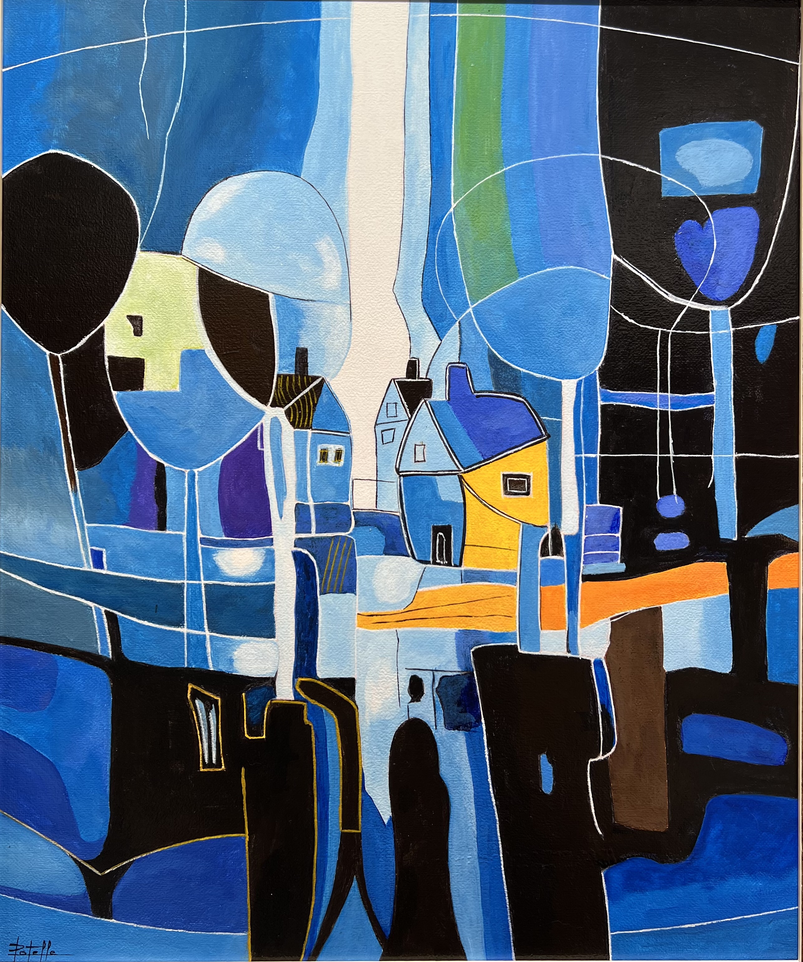 Village sous les ballons bleus Village sous les ballons bleus