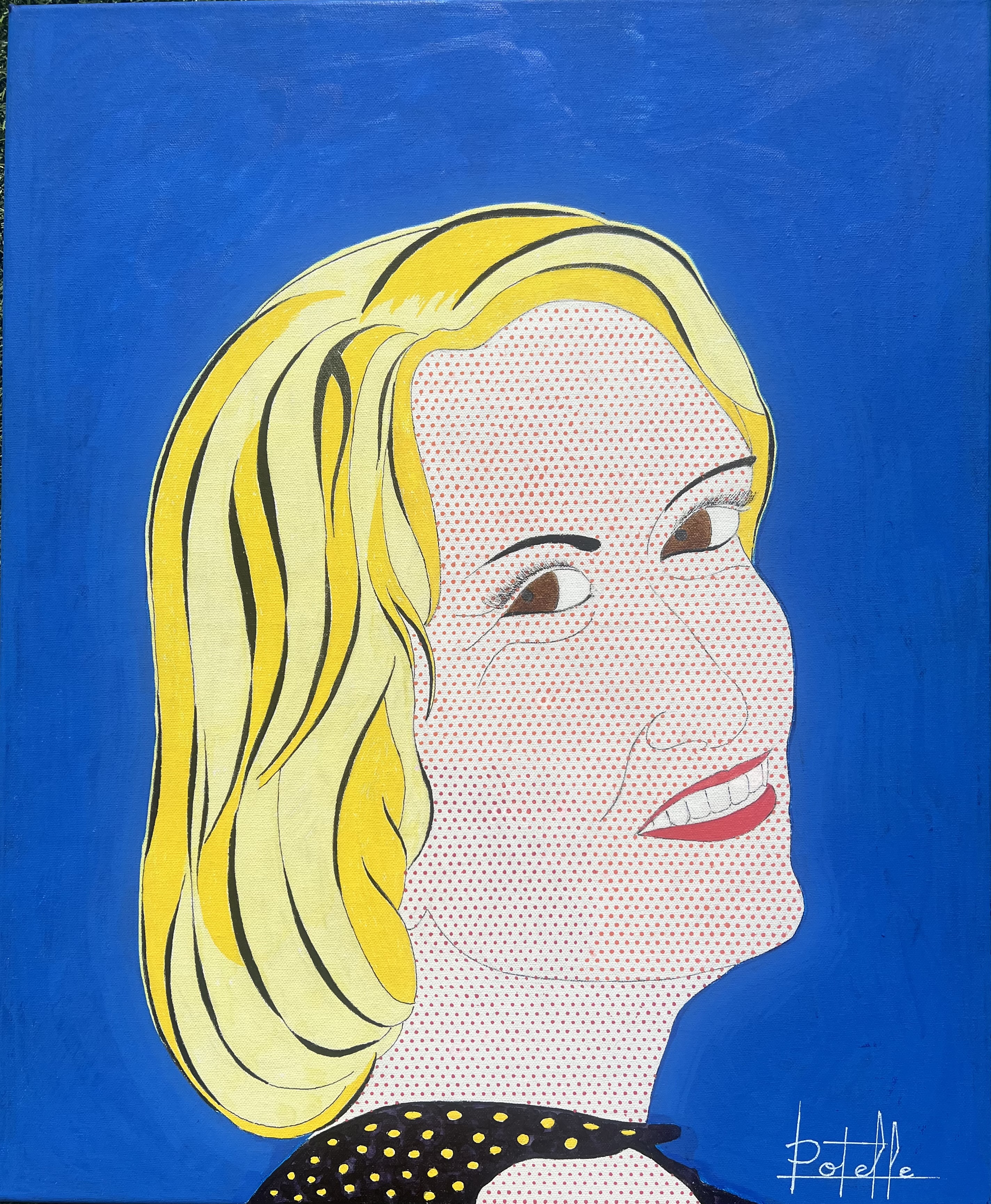 Portrait style Roy Lichtenstein Portrait style Roy Lichtenstein